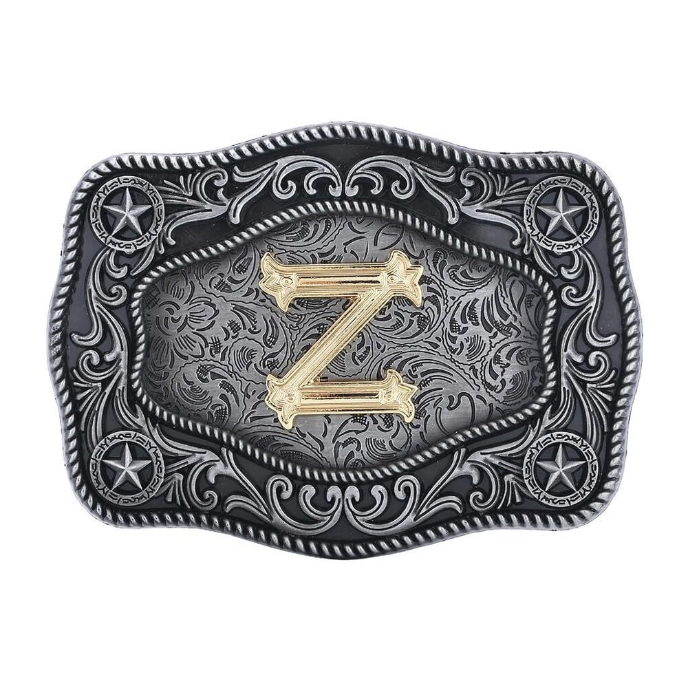 6882 Initial Letter Belt Buckle Western Cowboy Belt Buckles Texas Buckle